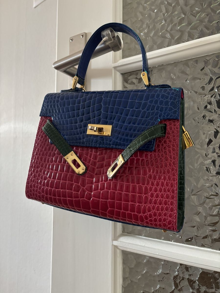 Borse da donna: Vintage Tasche Kroko-Optik – Usato da Basel venduto da Rose9917 3