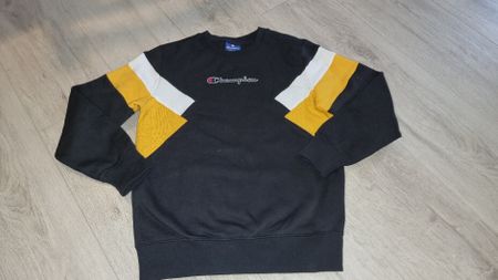 Champion Pullover 138, schwarz/gelb Neu