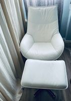 Ledersessel Relax mit Hocker