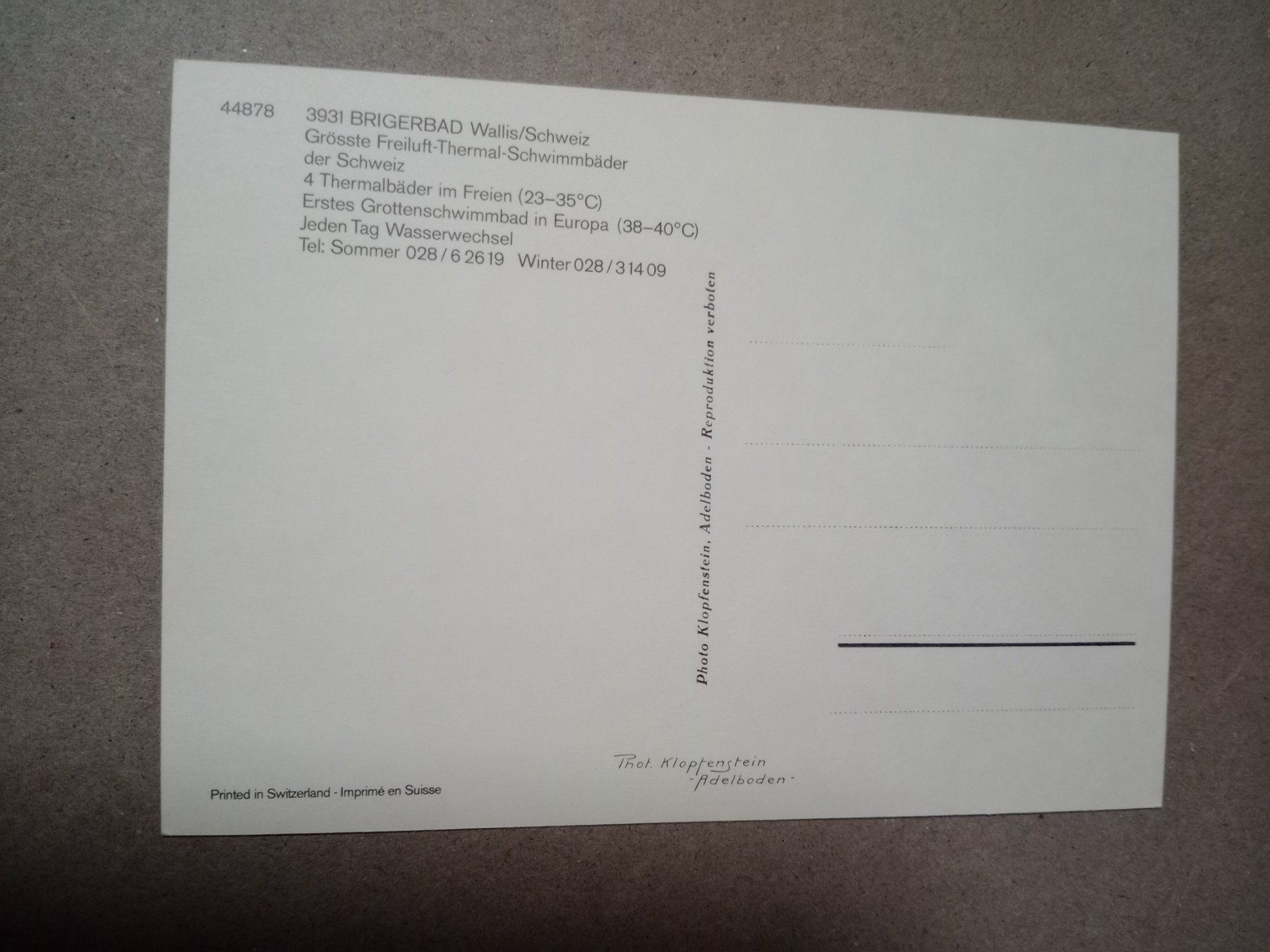 Cartoline postali: Ak Brigerbad Vogelschau stark belebt – Usato da Küttigen venduto da Melisch1000 1