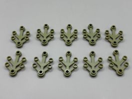 10x Lego Olive Green Plant Leaves 4 x 3 NEU