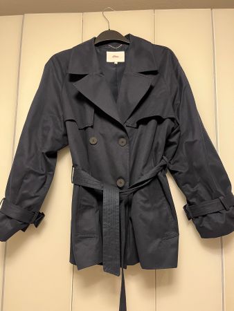Trench-coat bleu marine s.Oliver, taille 42 🧥