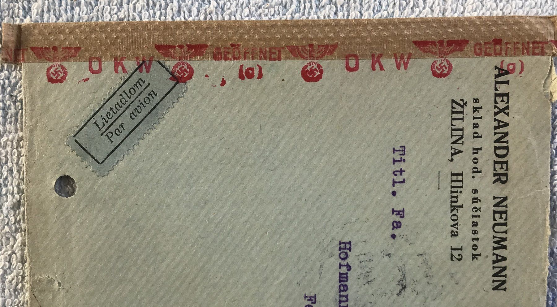 Tutti i francobolli: ALTER BELEG GEÖFFNET DURCH – Usato da Ostermundigen venduto da Kari1937 2