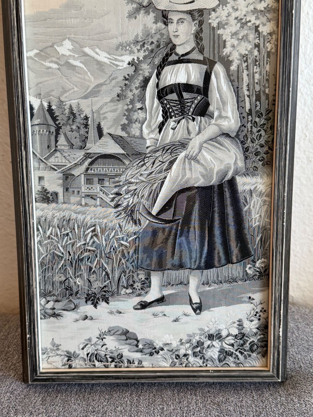 Dipinti: Dekoratives Vintage Seidenbild – Usato da Basel venduto da PAUL_ART 2