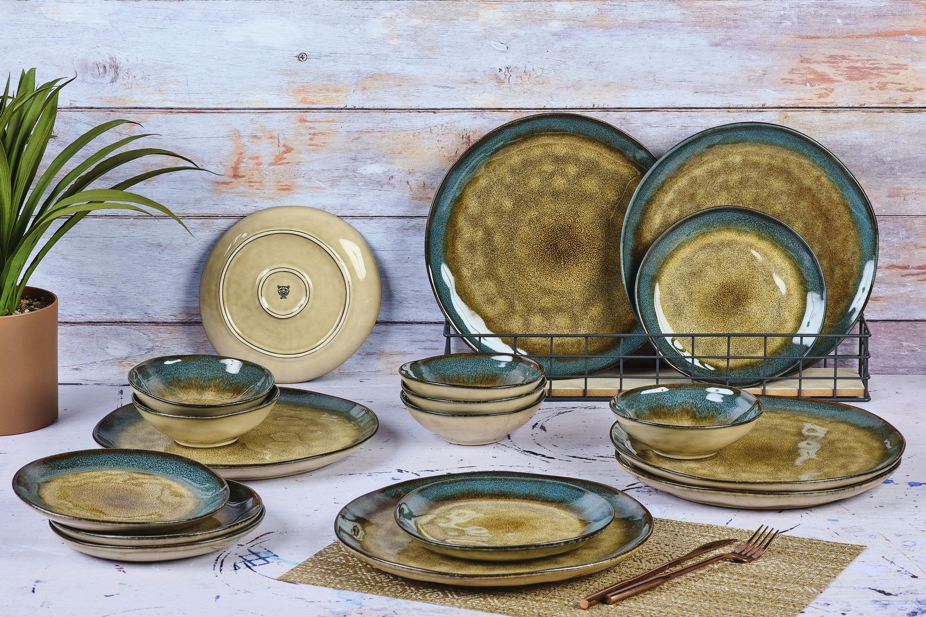 Set di piatti: Geschirr-Set ISLAND – Nuovo e nell'imballaggio originale da Bremgarten AG venduto da simpliCH 2
