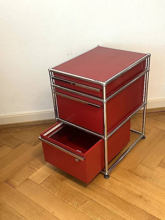 USM Banconi: Caisson rouge USM Haller – Usato da Lausanne venduto da rit_7dlq 1