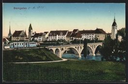 Bremgarten /AG, Ortsansicht mit Strassen