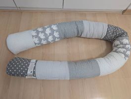 Ullenboom Bettschlange 200 cm Grau/Sterne, top Zustand