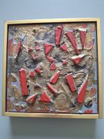 Anton Bruhin-Werk (Originalarbeit) 19,5 x 19,5 cm (gerahmt)