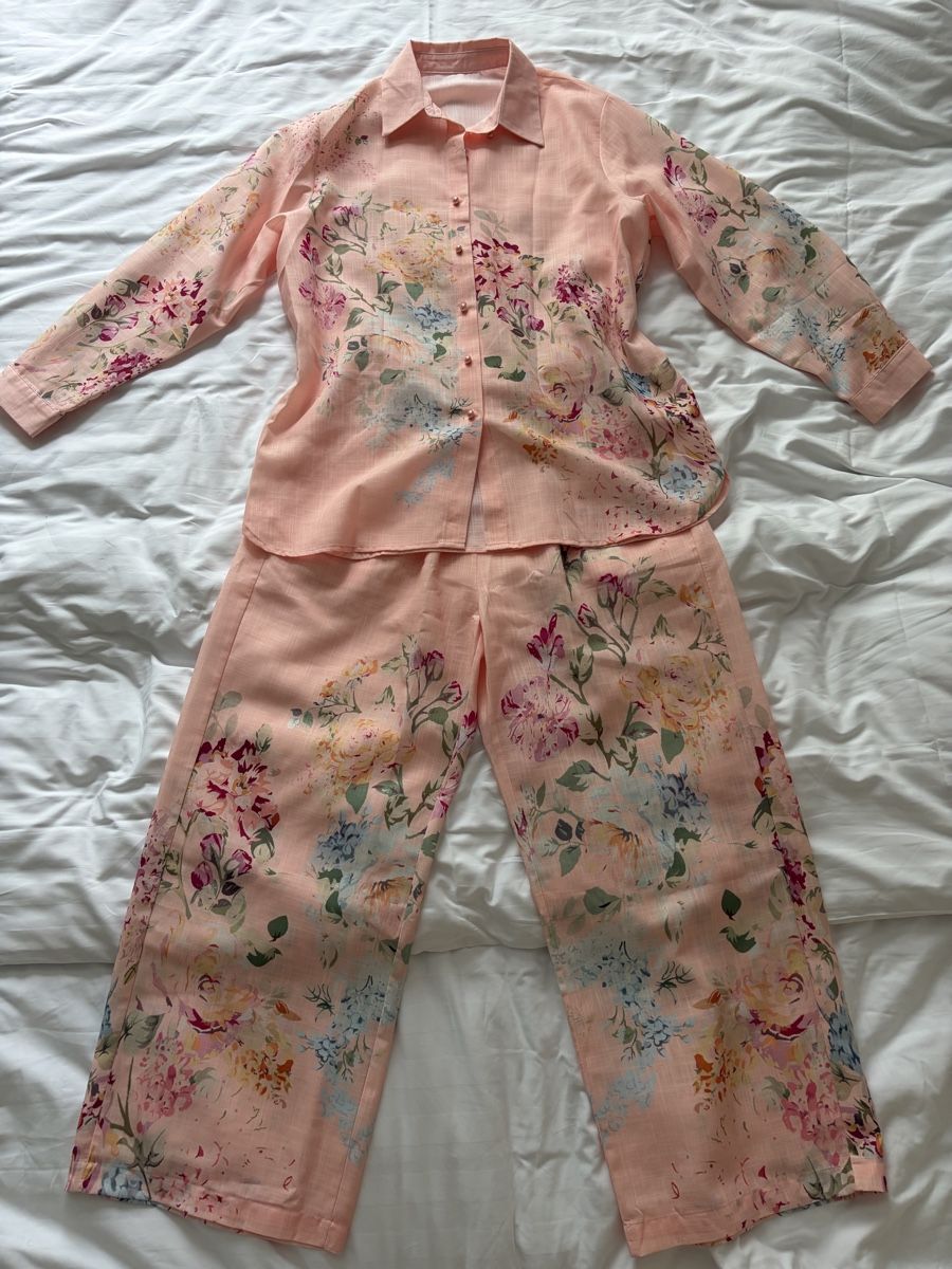 Kleiderpakete: Linen Blend Blouse & Pants [Freesize] – Neu (gemäss Beschreibung) aus St.Josefen von lop_lh8d 2