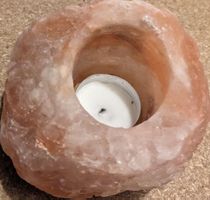 Himalayasalz Teelichthalter