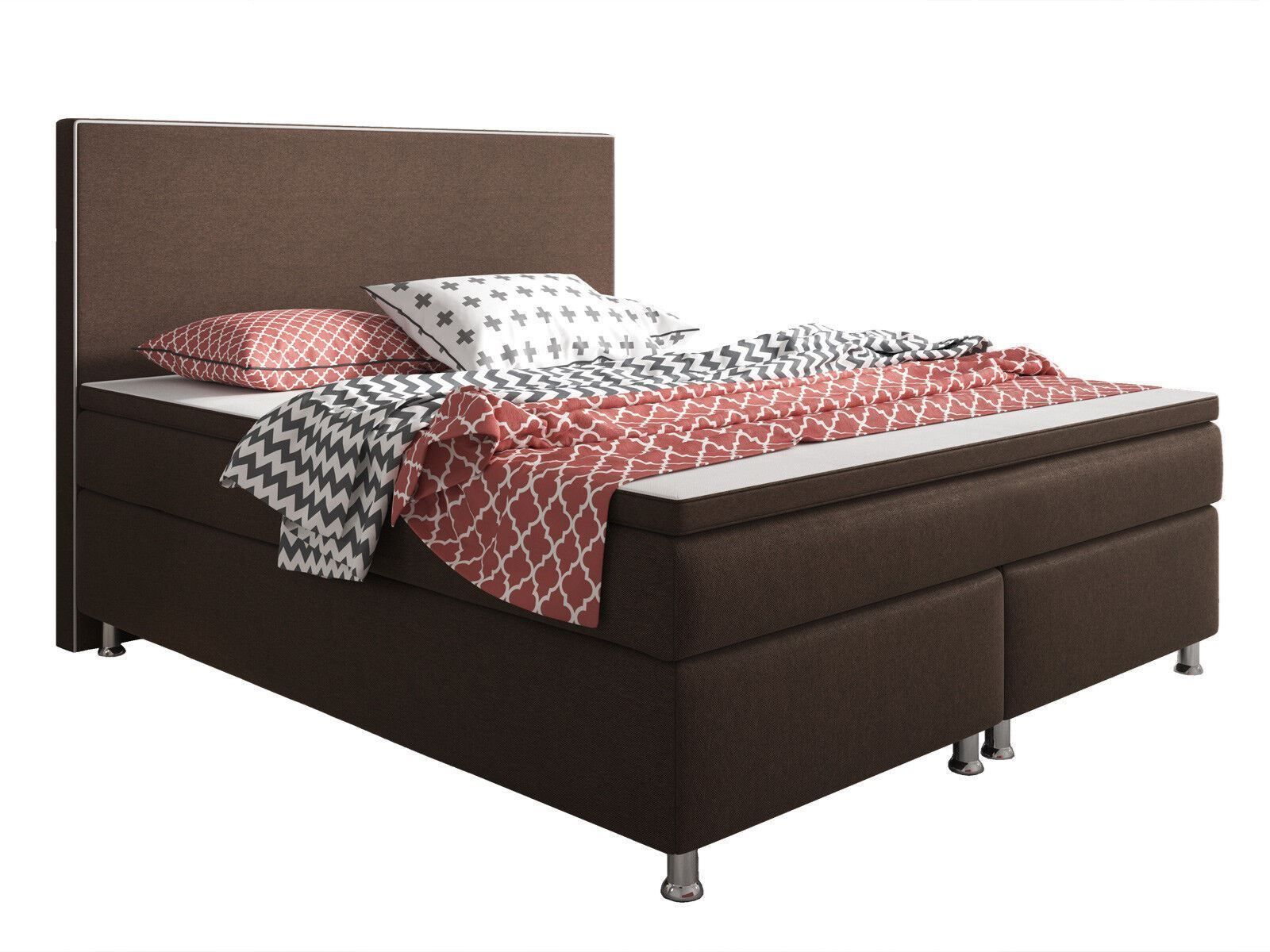 Letti: Boxspringbett 180x200 Braun KING SIZE Box Springbett – Nuovo e nell'imballaggio originale da Wallenwil venduto da toesstal-vertrieb 2