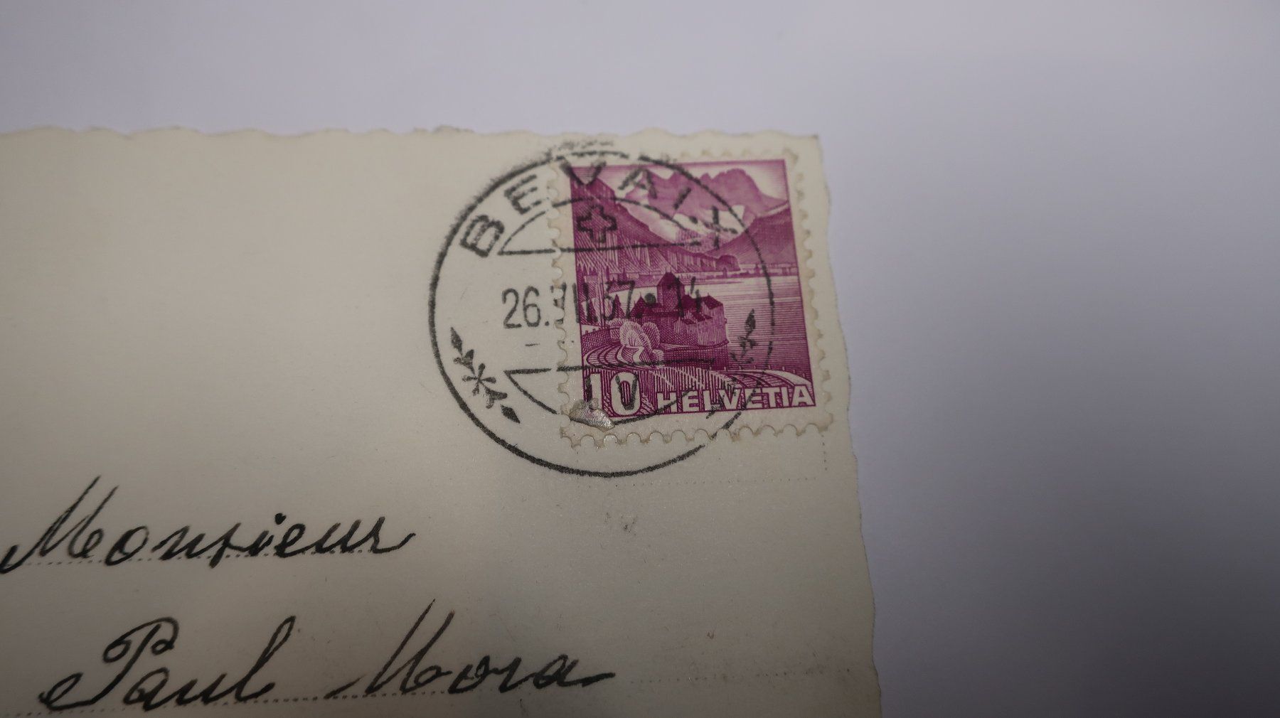 Cartoline postali: Bevaix Le collége 1937 – Usato da Cormoret venduto da Pascalll2001 5