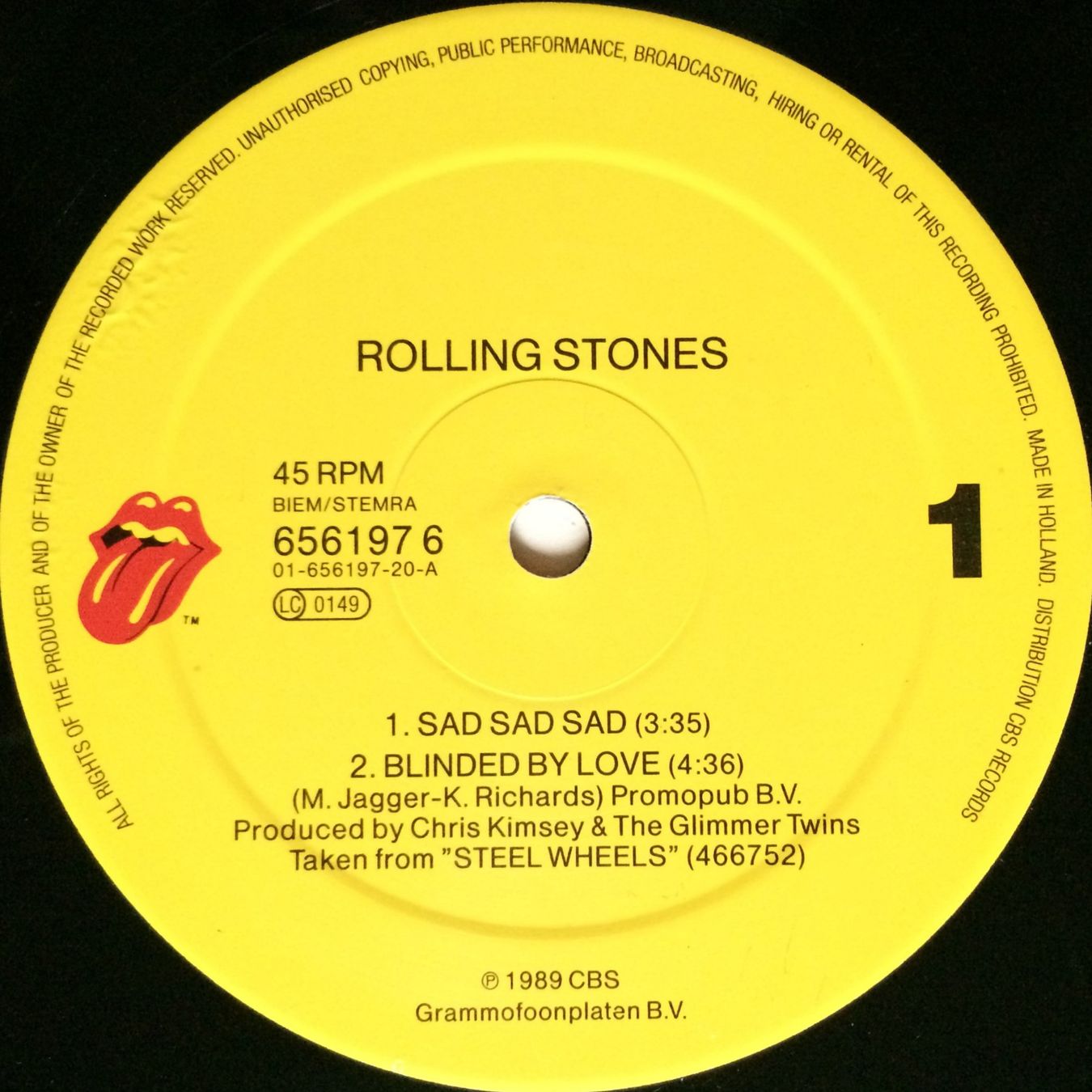 Schallplatten: ROLLING STONES - SAD SAD SAD – Gebraucht aus Bottens von hotter-than-hell 2