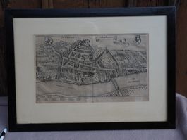 Stich: Schaffhausen, wahrscheinlich Merian um 1650