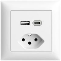UP Steckdose USB Typ A+C + Typ 13 Feller EDIZIOdue FMI 230V