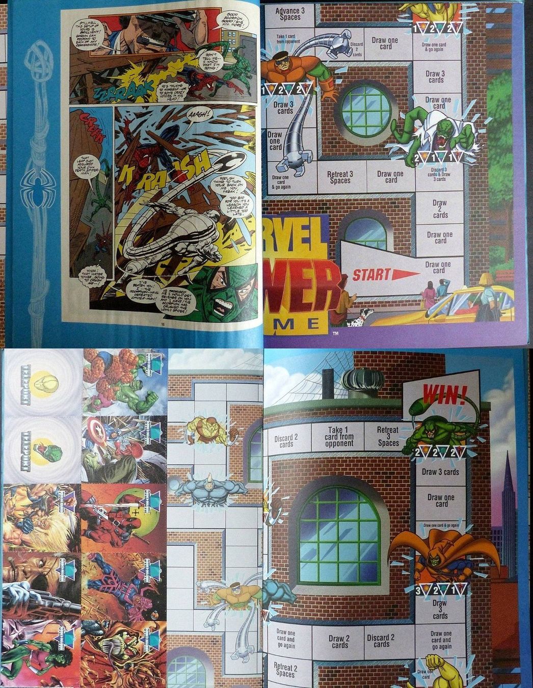 BD: SPIDER-MAN + X-MEN WOLVERINE PULL-OUT BOARD GAME COMIC 1996 – Neuf (Voir description) à Lugano par YouWantUS 5