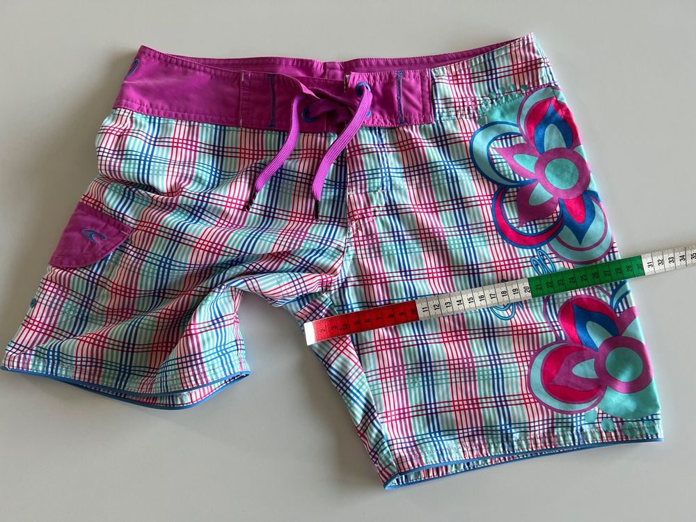 Mädchen Badeshorts Bunt Bedruckt - Sport Badehose Für Strand & Pool