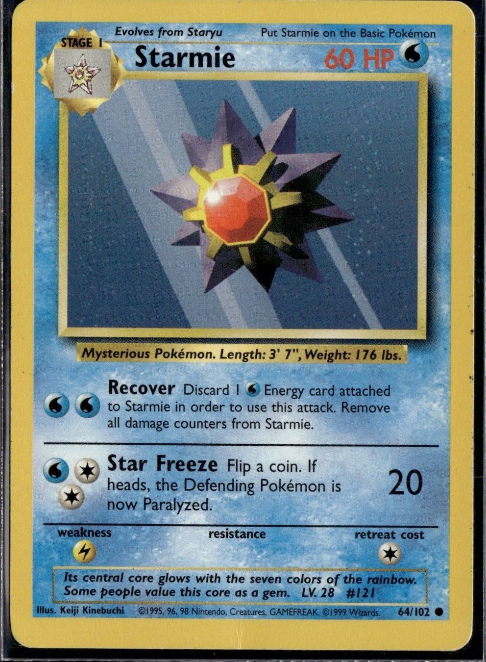 Pokémon Carte collezionabili: Starmie 64/102 Base Set – Usato da Zürich venduto da pokemon_cards