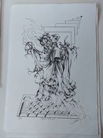 Opera d'arte stampa su carta Gerico