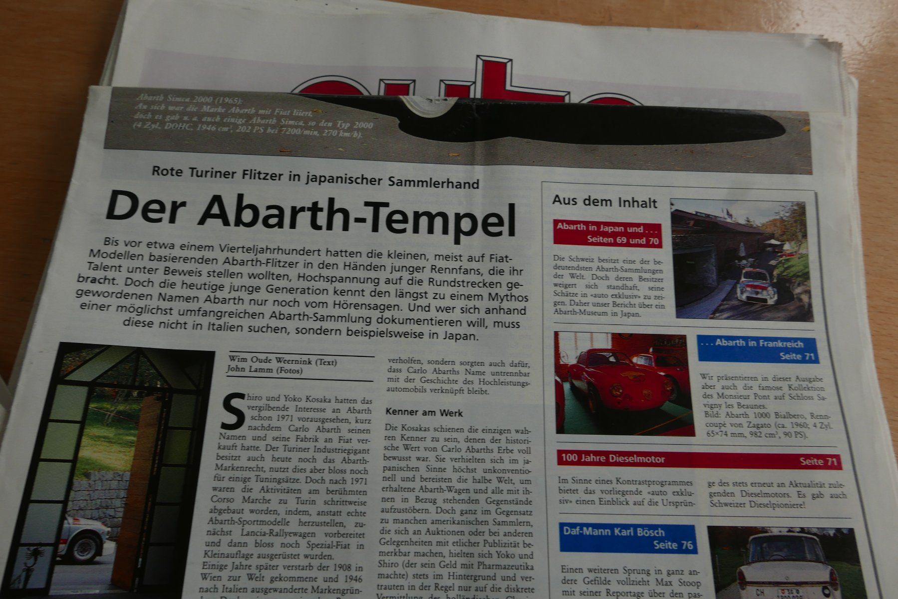 Riviste & Magazine: Auto Exklusiv Oldtimer Magazin Ausschnitte – Usato da Rotkreuz venduto da nigal 6