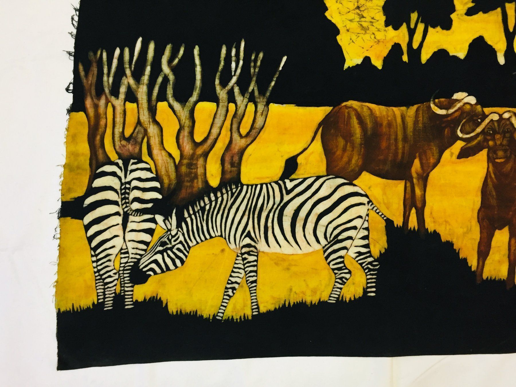 Gemälde: Afrikanische Kunst, Textil Malerei – Gebraucht aus Schaffhausen von vintageworld 1
