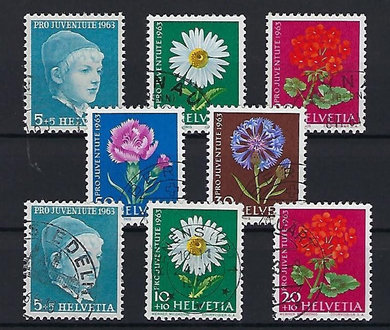 Tutti i francobolli: 1963 Pro Juventute Satz  gestempelt   14875 – Usato da Lunden venduto da Animus999