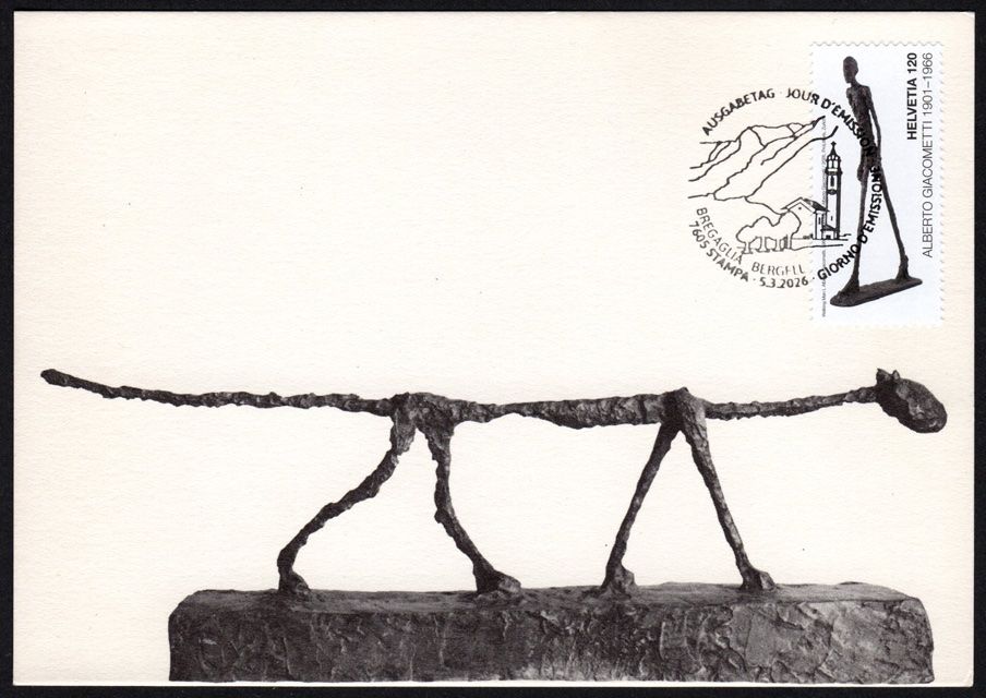 Tous les timbres: Maximumkarte Alberto Giacometti – Neuf (Voir description) à Dottikon par haeusibuh5