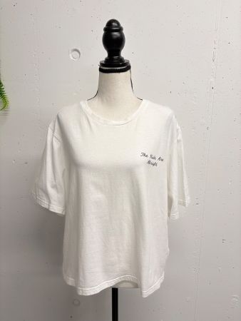 Designers Remix lockeres Shirt Gr. L weiss Print Spruch