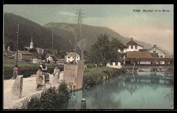 Cartoline postali: AK Moutier, Moutier et la Birse – Usato da Berlin venduto da bartko-reher