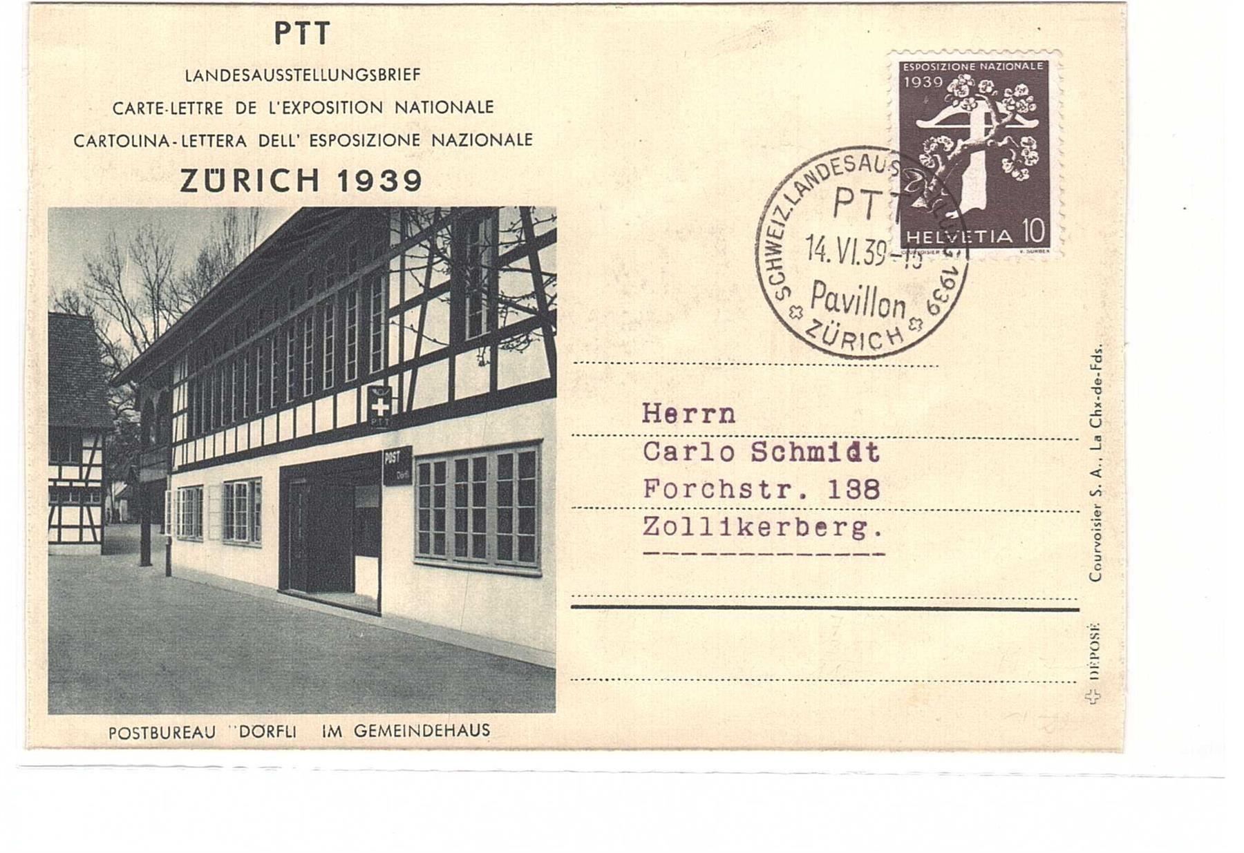 Tutti i francobolli: Landi Brief 39 Postbureau Dörfli im Gemei – Usato da Steffisburg venduto da malurada 2