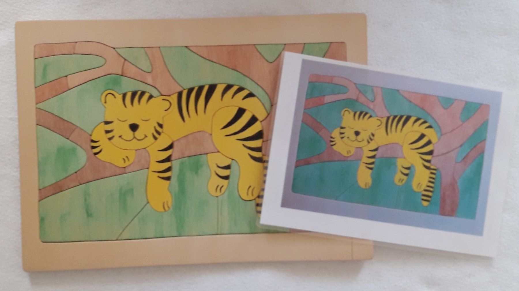Puzzle: Puzzle Holz Tiger – Usato da Zürich venduto da Erdmond 1