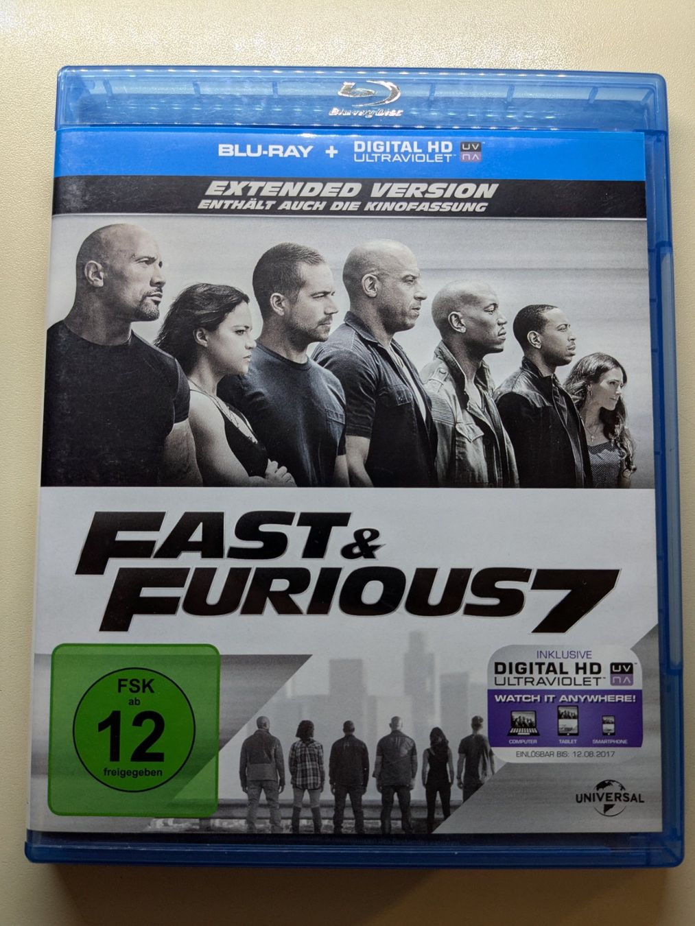 Alle DVDs: Fast & Furious 7 - Extended Version [Blu-ray] – Gebraucht aus Port von gecotom