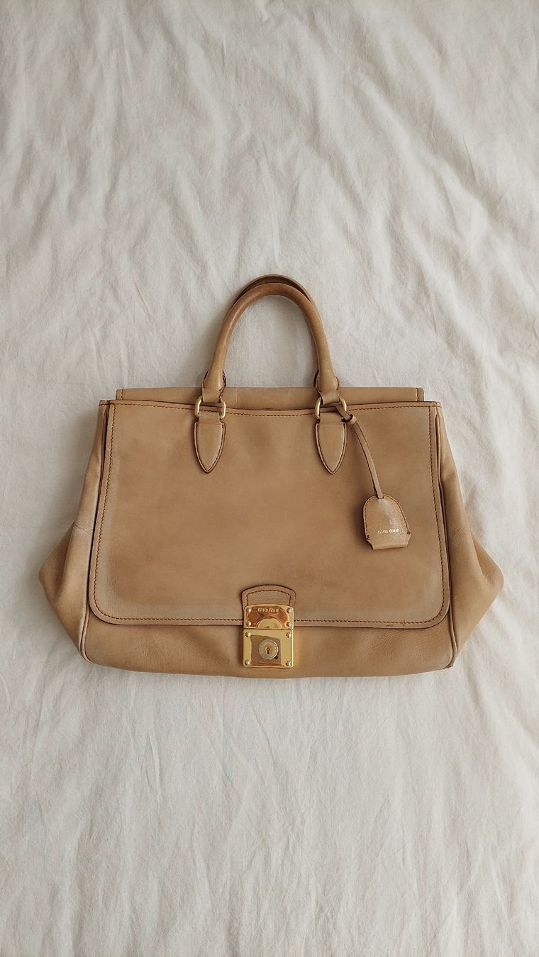 Miu Miu Borse da donna: MIU MIU AW2007 top handle beige bag – Usato da Lausanne venduto da l0ok0co0l