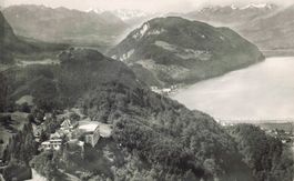 Fliegeraufnahme hotel furigen Vierwaldstättersee