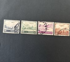 Verkaufe 4 Helvetia-Briefmarken.