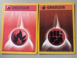 2 Carte energia Pokemon Set Base 1999 - 2000