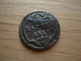 (N5) Schwyz 1 rappen 1815 Plié