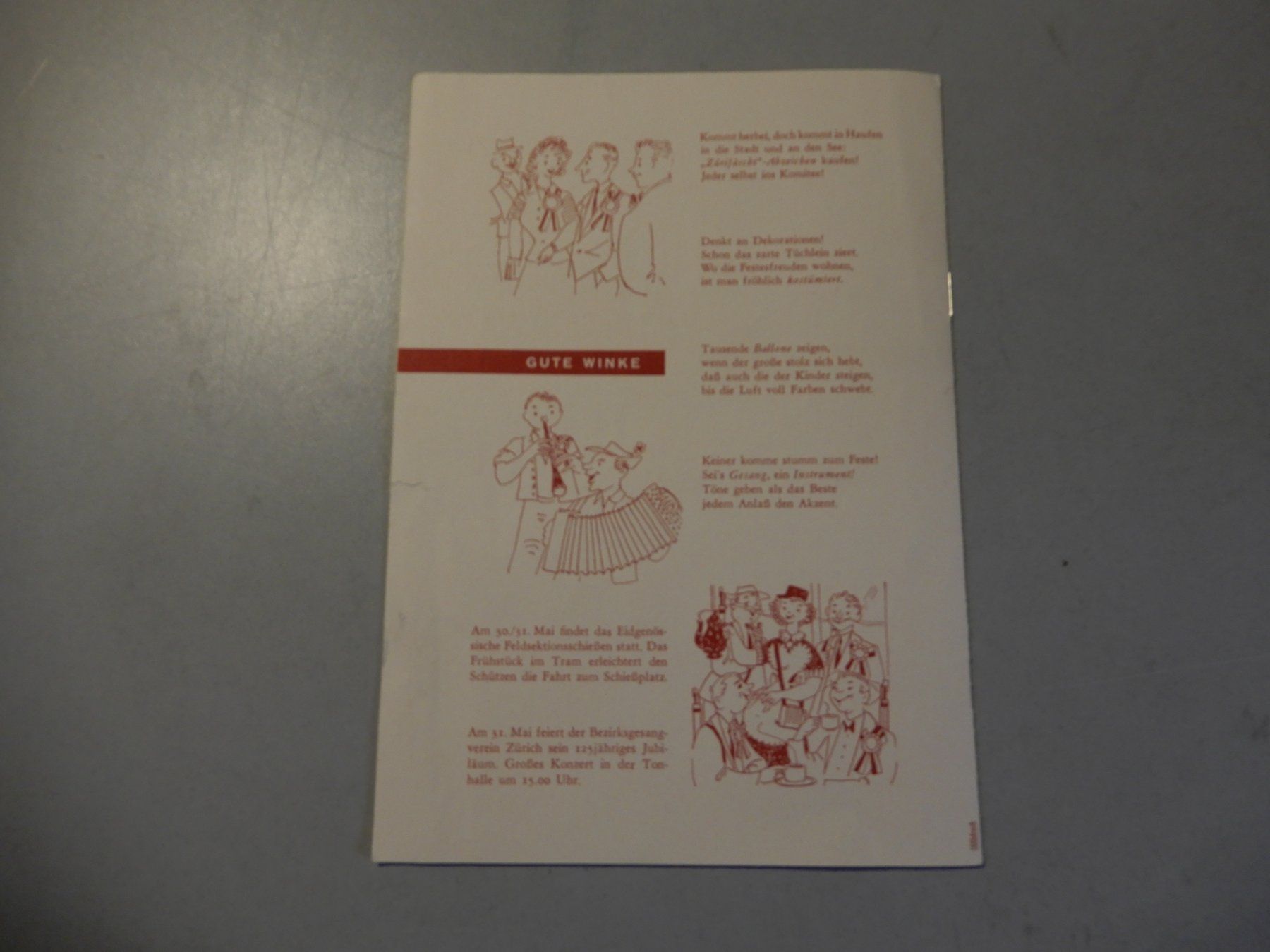 Dokumente: Zürifäscht 1953 Sammlung, Programm und Grusskarte – Gebraucht aus Erstfeld von Mario_boe0 9