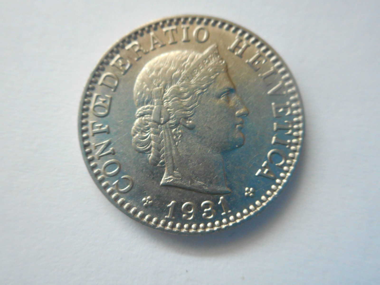 Alle Münzen: 20 Rp. 1931 – Gebraucht aus Kriegstetten von pizlad2010