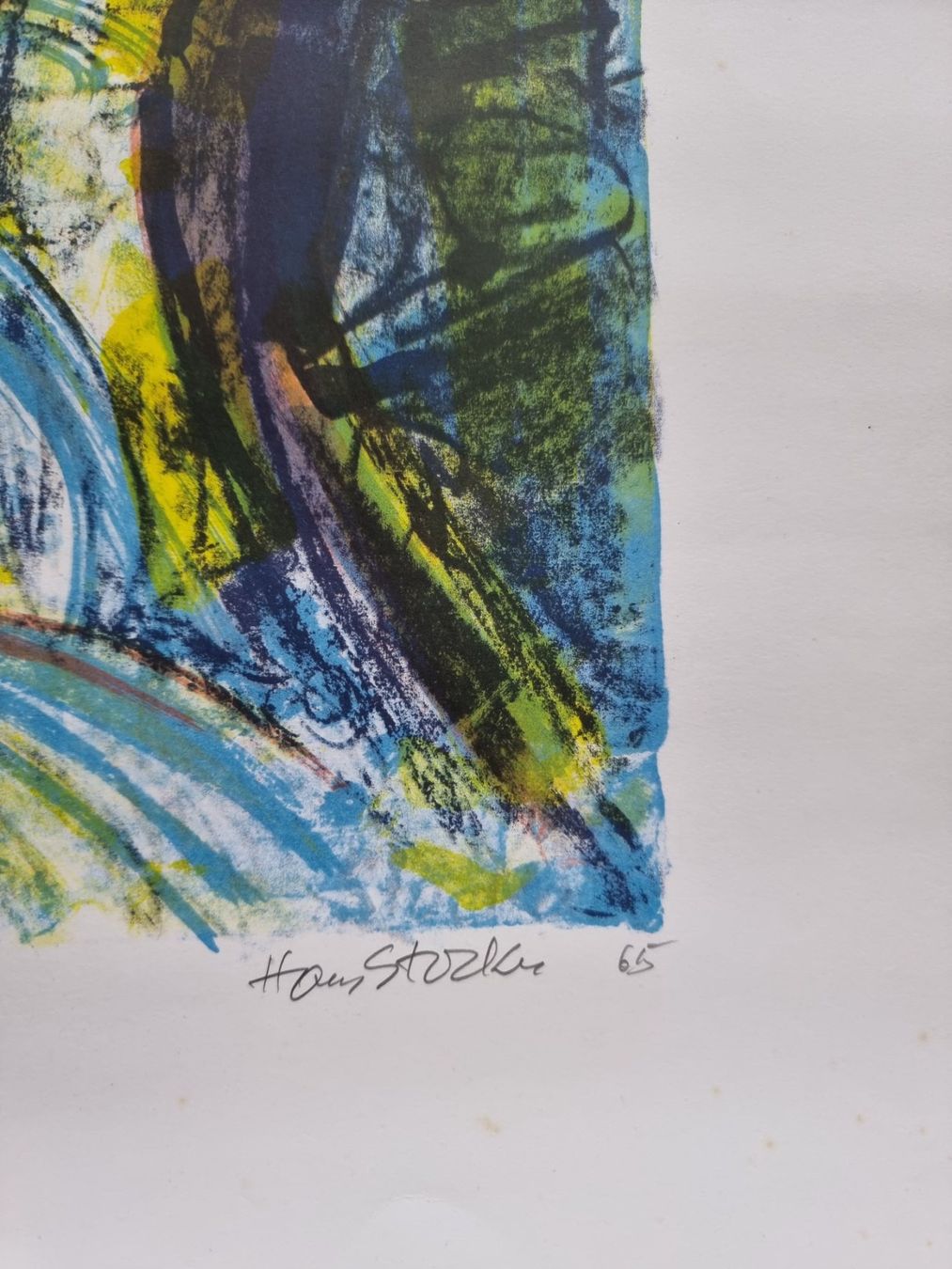 Grafica & Litografie: HANS STOCKER LITHOGRAPHIE SIGNIERT NUMMERIERT – Usato da Gersau venduto da grafik-kunst 4