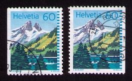 1993_837H1+2__MARKENHEFT Bergsee__Einzelmarken gest.