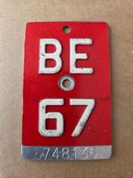 Velonummer BE 67 plaque velo