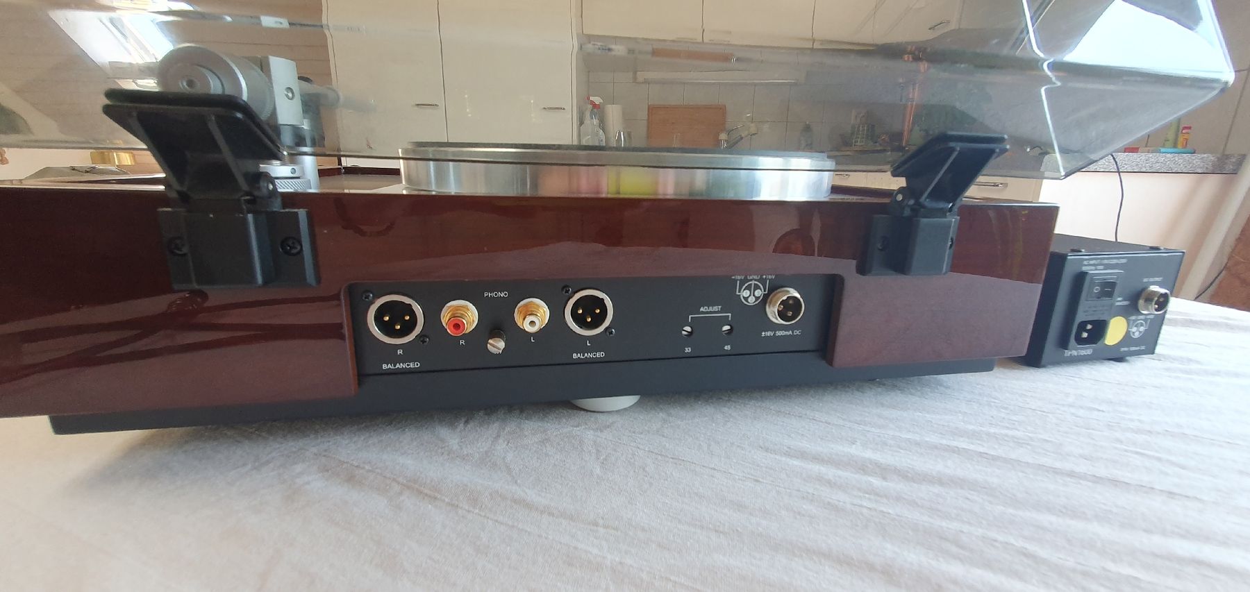 Thorens Giradischi: Thorens td 1601 in walnuss glanz – Difettoso da Zürich venduto da Lutz1440 5