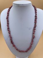 Rhodochrosit Halskette mit Hängeohrringen
