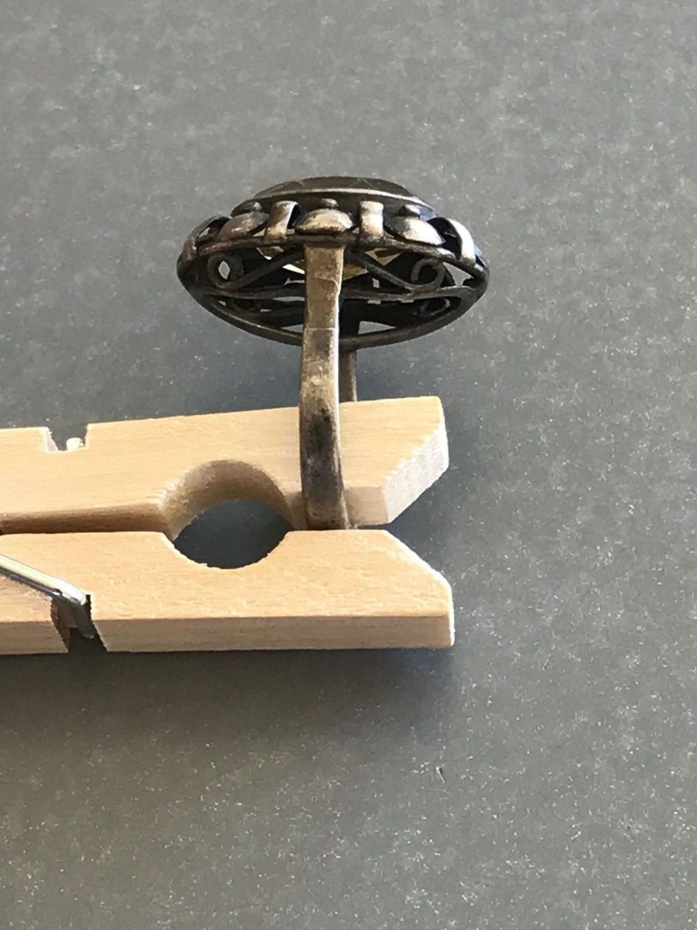 Ringe: XXL BIEDERMEIER CITRIN Silber Ring Rg53 – Gebraucht aus Basel von gretchen03 4