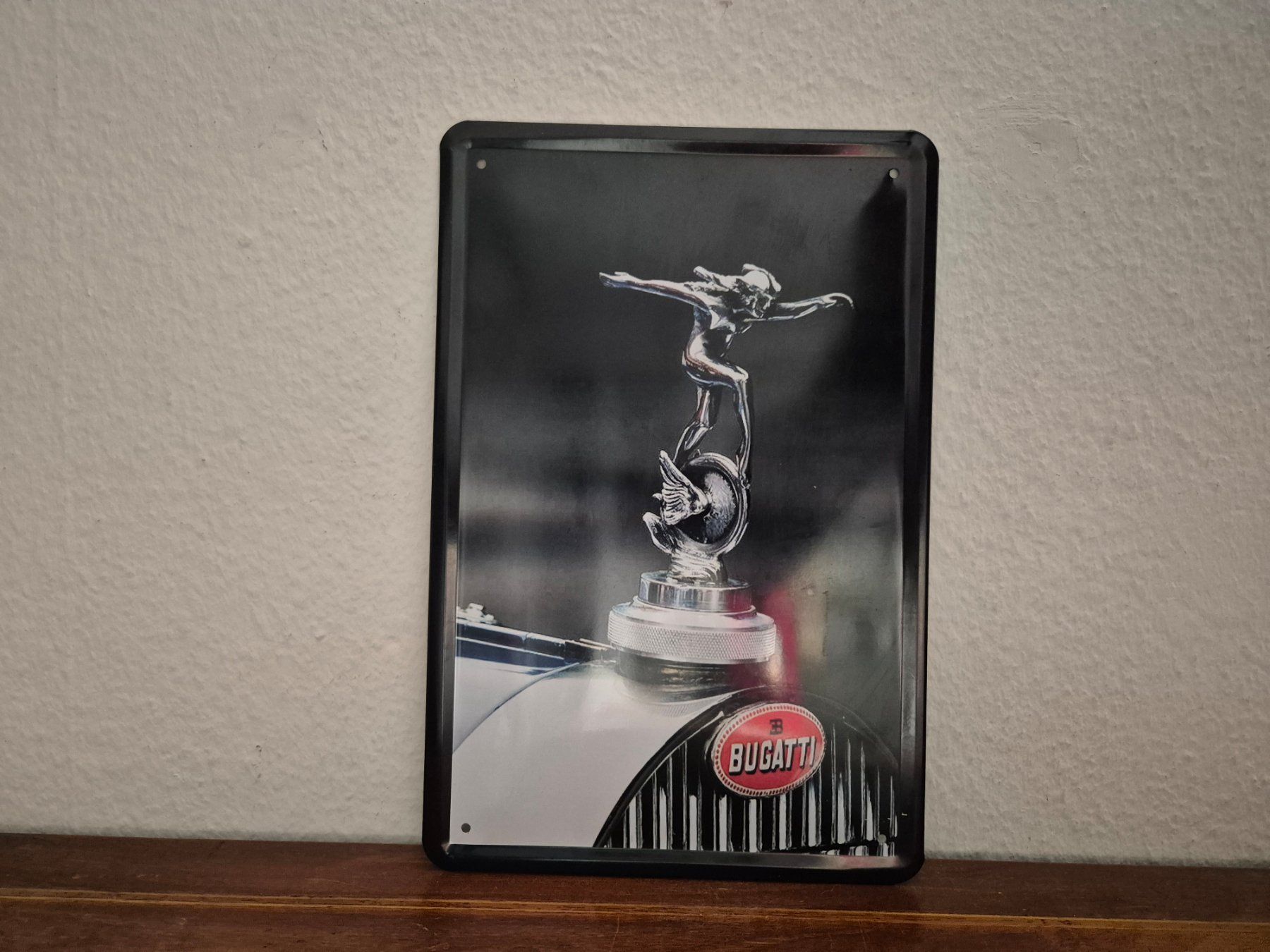 Bugatti Insegne: Blechschild Bugatti Kühlergrill Figur Werkstatt Schild Blech – Usato da Schaffhausen venduto da pfanis09