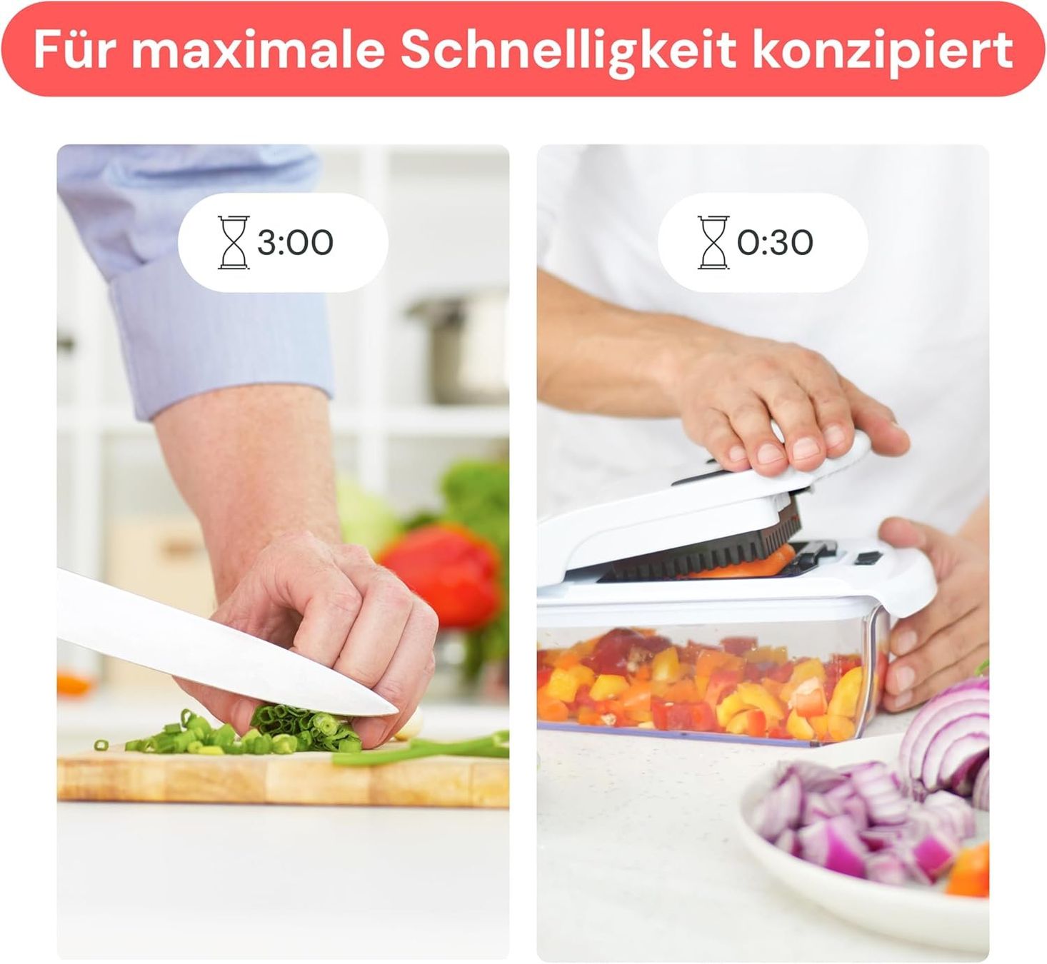 Elettrodomestici da cucina: Gemüseschneider 10-in-1 mit Auffangbehälter – Nuovo e nell'imballaggio originale da St. Gallen venduto da sch_zsz7 3