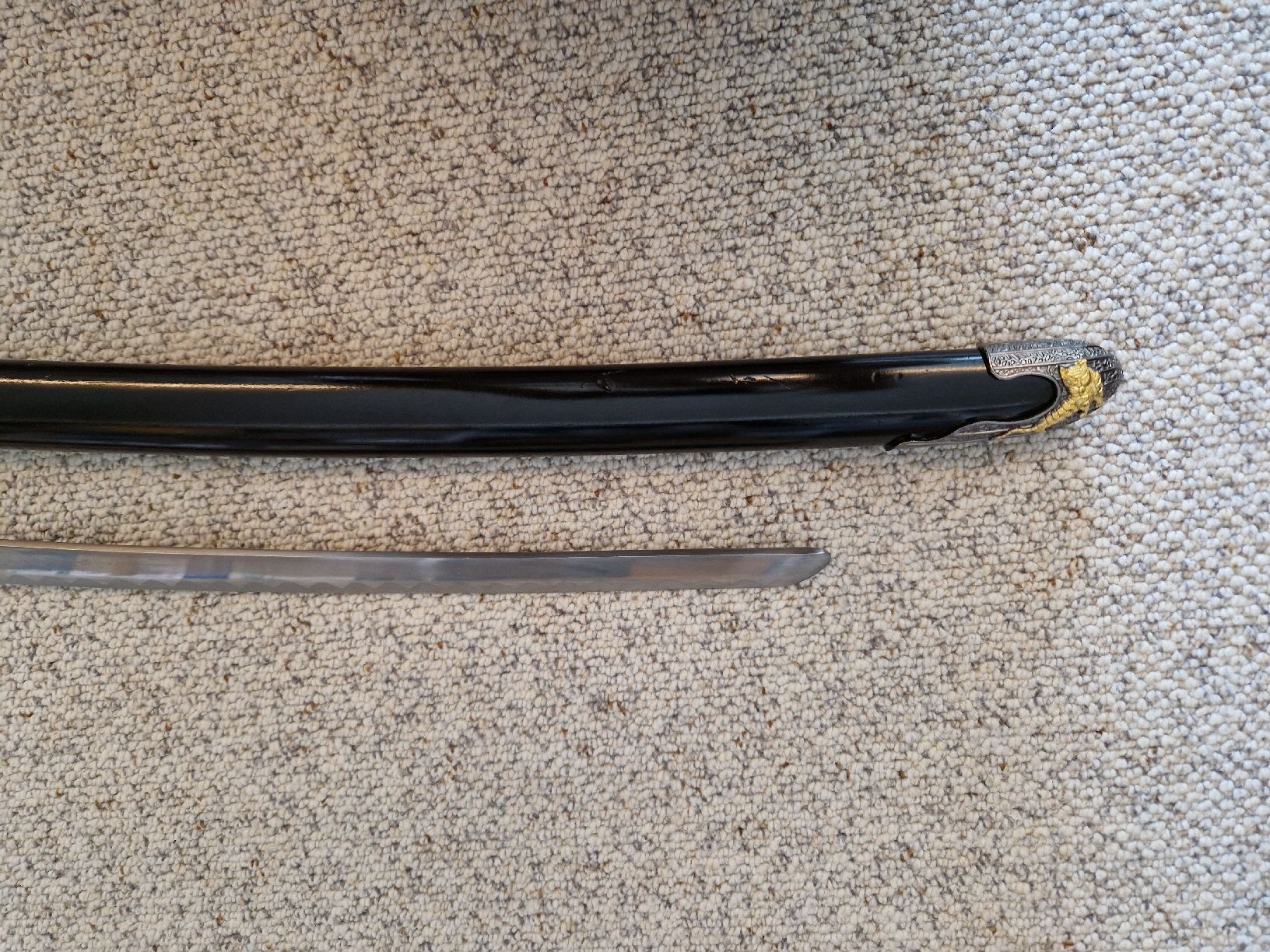 Internationale Kunst: Katana Black Tiger mit stumpfer Klinge – Gebraucht aus Hettlingen von mat_8pg6 3