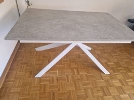 Table extensible Pulse 140/190 x 90 cm - Effet Marbre